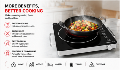 2200w, 3500w Infrared Electric Cooker Imported- 1 Year Warranty