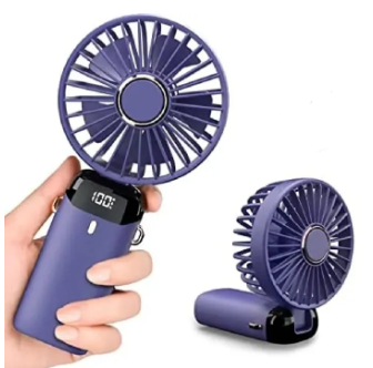 LED Display - rechargeable - folding hand fan office travel campaign outdoor